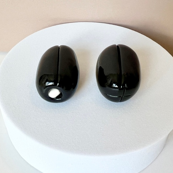 Olive Place Card Holders – Set of 4 | Martini Party Table Decor Hand Sculpted - Picture 8 of 10